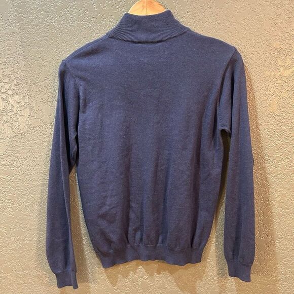 Talbots New Petites Size P Blue Long Sleeve Knit - Picture 2 of 8